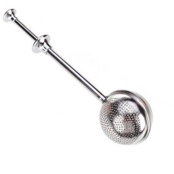 Ball Shape Tea Infuser Strainer Push Style by Generic