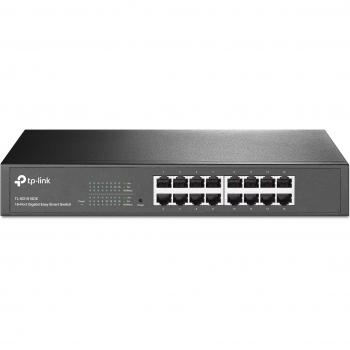 TP-Link 16-Port Desktop Gigabit Easy-Smart Ethernet Switch, Steel Case, 13-inch Rack-Mount
