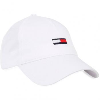 Gorra Tommy Hilfiger Tjm Elongated Flag Cap - Gorra de hombre, color blanco, talla única, con diseño de bandera alargada