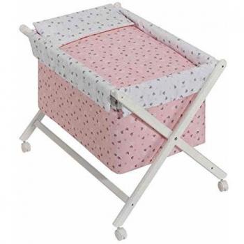 Minicuna Corona Rosa con Textil