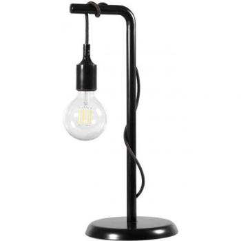 Lámpara de sobremesa WIRE Metal Negro - Lámpara de mesa básica grande, color negro, diseño moderno y minimalista, estructura metálica, ideal para iluminación ambiental y decorativa
