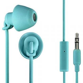 THOMSON 00132635 - Auriculares de Cable con Micrófono In-Ear, Color Turquesa