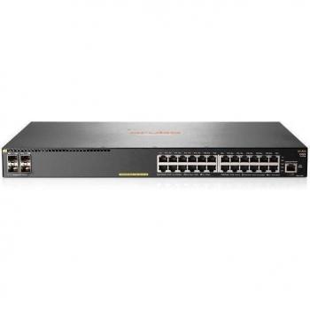 HPE Aruba 2930F 24G PoE+ Managed L3 Gigabit Ethernet Switch with 4 SFP+ Ports, Power over Ethernet (PoE), Rack Mounting, 1U