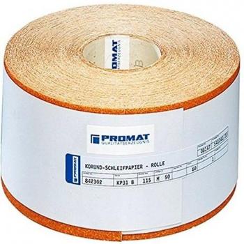 Rollo de Papel de Lija 115 mm Granulación 150 para Madera/Pi