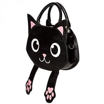 Banned Apparel Bolsa de Trucos Gatito Paws Correa Desmontable Bolso de Mano