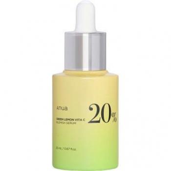 Anua Green Lemon Vita C Blemish Serum 20 ml - Vitamin C Brightening Serum for Problem Skin, Acne