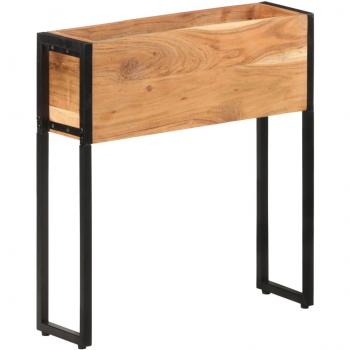 Acacia Wood Planter 60x20x68 cm Solid Construction