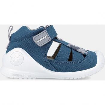 Sandalias cerradas de bebé Biomecanics color azul con estampado de elefante