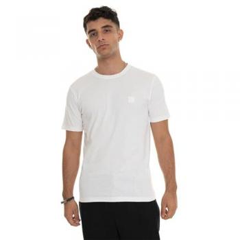 Camiseta de Hombre Boss Tales Manga Corta Relaxed Fit Blanca Talla L
