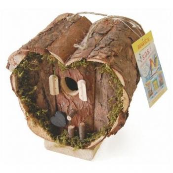 Nido Pajaro Naturaleza Corazon 20X14X17Cm