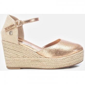 Alpargatas de cuña de mujer Refresh 171958 Oro Hebilla