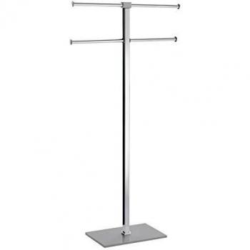 Gedy Rainbow Toallero de pie, Acero Inoxidable, Gris, 40,4x15,5x83x7