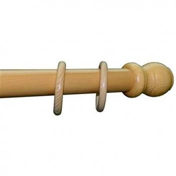 Palo de Madera Natural de 35mm de Diámetro y 240cm de Largo - 1 Unidad