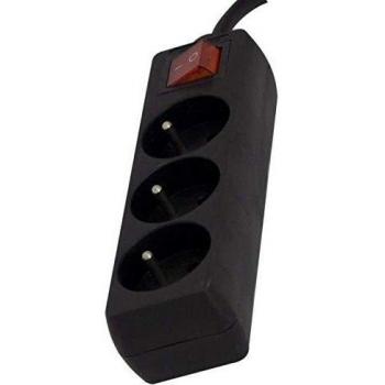 Regleta Enchufes 3 Tomas con Interruptor 1,5m