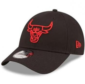 Gorra New Era 9Forty NBA Chicago Bulls Neon Outline Negra Unisex Talla Única