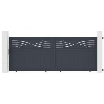 Pack Puerta Corredera Halti 370C140 cm + Puerta Halti 100 x 140 cm Gris