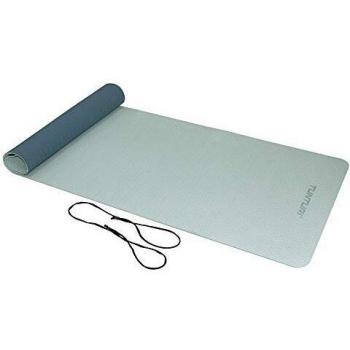 Esterilla Yoga TPE 4mm azul con cuerda transporte negra