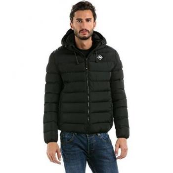 Hot Buttered Chaqueta acolchada con capucha, modelo Harbourbridge negro XXL