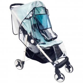 HOOMEE Funda para Cochecito de Bebé para Lluvia con Ventana de Protección UV y Bolsillo Delantero | Cubierta Parasol Universal, Protección Solar Contra el Viento y el Polvo| EXTRA Malla Mosquitera