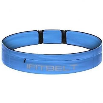 IFITBELT Running Riñoneras, Tres Puertos Elástico Jogging Bolsa con La Cremallera, Deportes Run Belt Cinturón, Impermeable Aire Libre Trotar Riñoneras para iPhone 6/6Plus & Android y demás