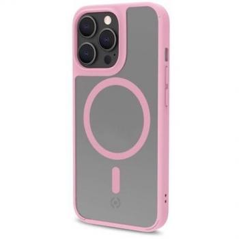 Celly Magmatt Funda para iPhone 14 Pro 15,5 cm (6.1) Rosa Transparente