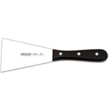 Arcos Serie Universal, Espátula de Cocina, Hoja de Acero Inoxidable Nitrum 125x90 mm, Mango de Polioximetileno, POM Color Negro