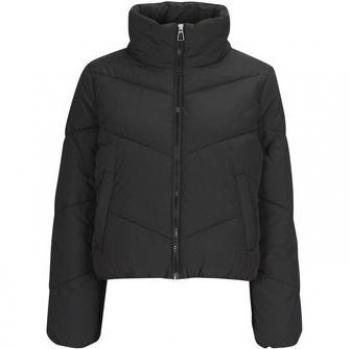 ONLY Maggi Short Chevron Padded Puffer Jacket in Black