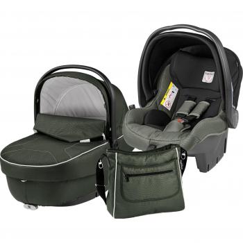 Peg-Pérego Modular XL Sportivo - Conjunto de capazo, silla de coche, grupo 0 y bolso, color verde