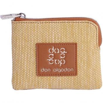 Monedero de mujer Jimena color cuero con cremallera - Don Algodón