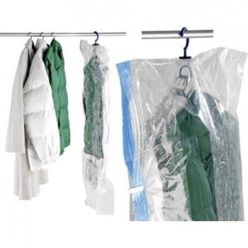 Wenko 3792750100 Sistema de Bolsa Guarda Trajes, Polietileno, 145x70x3 cm
