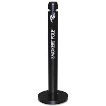 Rubbermaid Smokers Pole Ash Bin Aluminium Weather-resistant Base Diameter 324mm Height 1041mm Ref R1BK