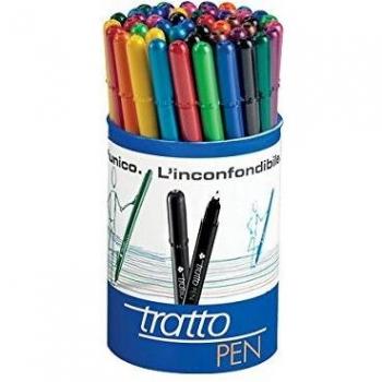 Tratto Pen - Paquete de 50 rotuladores de punta fina, multicolor
