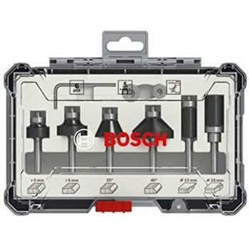 Bosch Professional Set de Brocas Fresadoras para Recortes y Bordes de 6 Piezas