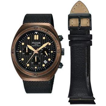 Pulsar Mens Analogue Quartz Watch with Stainless Steel Strap PT3984X2
