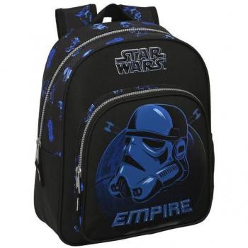 Mochila Infantil con Carro Adaptable Star Wars 'Digital Escape' - Safta, 27x33x10cm, Hombreras Ergonómicas Acolchadas, Bolsillo Lateral Portabotellas