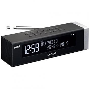 Lenco cr 630bk reloj radio 10de memoria en estacion para fm y dab color negro