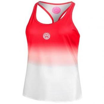 BIDI BADU Crew Gradiant Camiseta De Tirantes Chicas - Rojo, Blanco