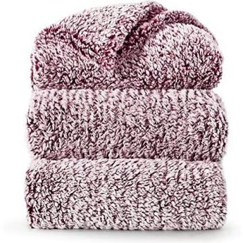 Bedsure Manta Cama 150 Invierno - Manta Grande de Sherpa Extra Suave, Manta 220x240 cm Decorativa para Cama 135, Rojo