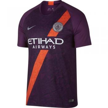 Nike Manchester City FC Breathe Stadium 3rd Camiseta, Hombre, Night Purple/Reflective Silver, Small