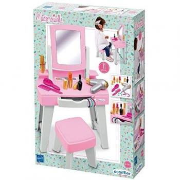 Mesa de Maquillaje Infantil Ecoiffier con Espejo y 11 Accesorios