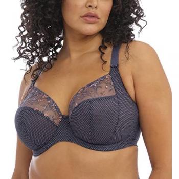 Elomi Charley Grey Storm Plunge Underwired Bra 38DD