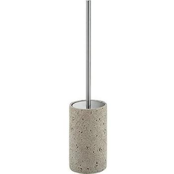 Gedy Ginevra Escobillero WC, Cemento, Gris, 6.4x6.4x19.2 cm