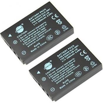 DSTE 2-Pieza Repuesto Batería para KODAK KLIC-5001 EasyShare P880 Z730 Z7590 Z760 DX6490 Z760 DX7440 DX7590 DX7630 Z7590 P850 DX7440 Z730 Z730 P712 SANYO Xacti DMX-WH1 VPC-HD2000 DMX-HD1010 DMX-FH11 VPC-WH1 DMX-HD2000 VPC-HD1010 VPC-HD1000 VPC-TH1