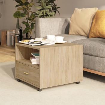 Mesa de centro madera contrachapada roble Sonoma 55x55x40 cm
