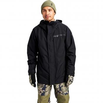 Chaqueta Burton Gore-Tex Powline negra con capucha, talla S