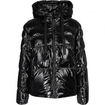 Guess KARINE JACKET Women's Hooded Puffer Jacket in Black, Size: L