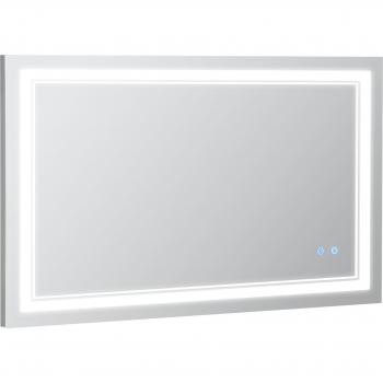 Espejo de Baño Kleankin con Luz LED 100x60 cm