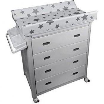 Plastimyr - Bañera con Cajones y Cambiador, color Blanco