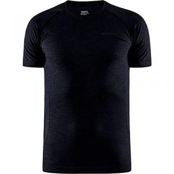 Craft Core Dry Active Comfort Short Sleeve Base Layer T-Shirt for Men - Black - Size S