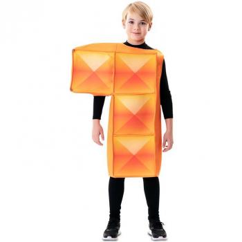 Disfraz de Tetris Naranja para niños